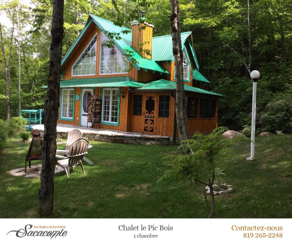 Chalets De La Riviere Sacacomie Villa Saint-Alexis-des-Monts Buitenkant foto