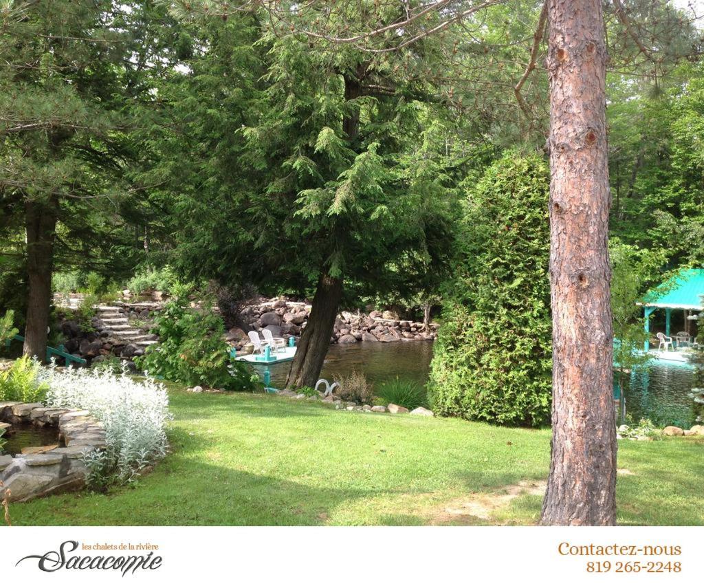 Chalets De La Riviere Sacacomie Villa Saint-Alexis-des-Monts Buitenkant foto
