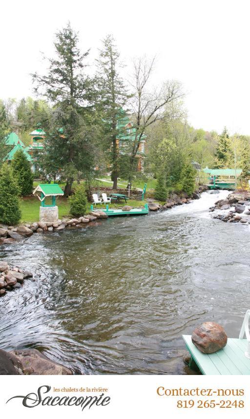 Chalets De La Riviere Sacacomie Villa Saint-Alexis-des-Monts Buitenkant foto