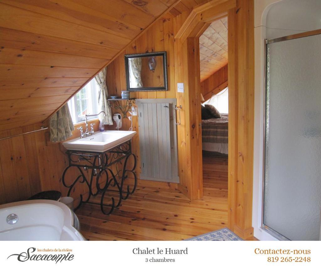 Chalets De La Riviere Sacacomie Villa Saint-Alexis-des-Monts Buitenkant foto