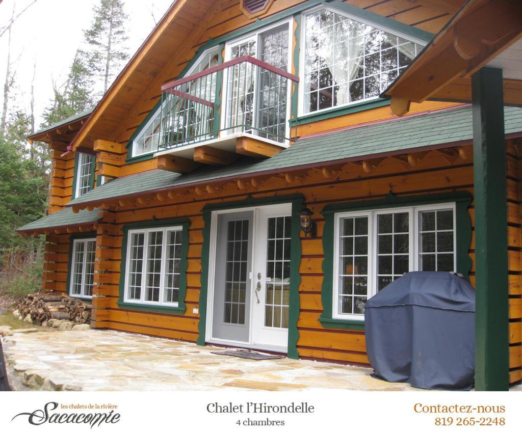 Chalets De La Riviere Sacacomie Villa Saint-Alexis-des-Monts Buitenkant foto