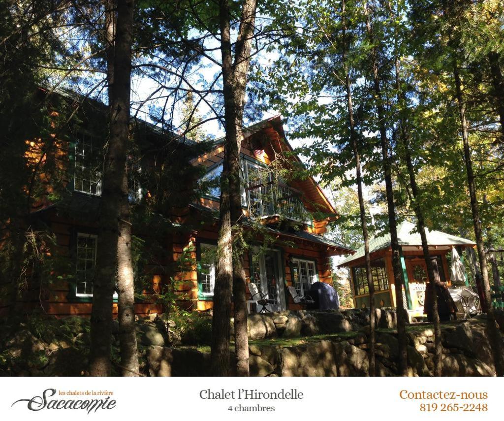 Chalets De La Riviere Sacacomie Villa Saint-Alexis-des-Monts Buitenkant foto
