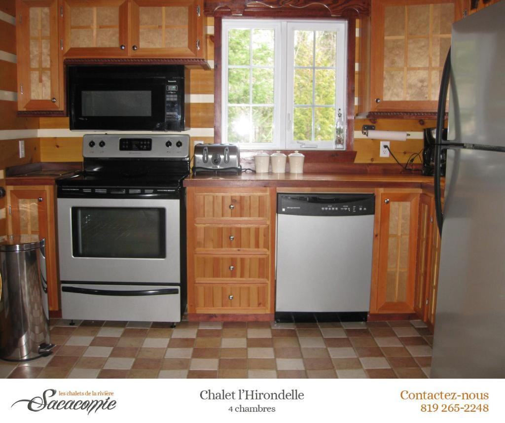 Chalets De La Riviere Sacacomie Villa Saint-Alexis-des-Monts Buitenkant foto