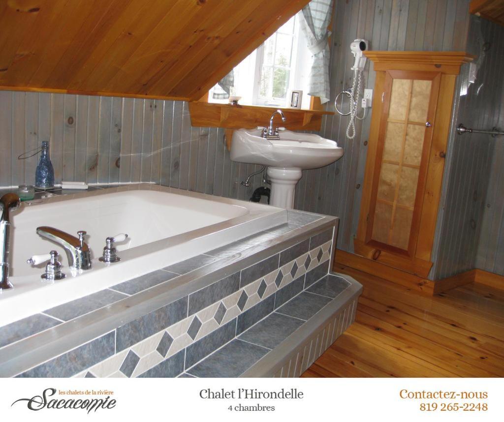 Chalets De La Riviere Sacacomie Villa Saint-Alexis-des-Monts Buitenkant foto