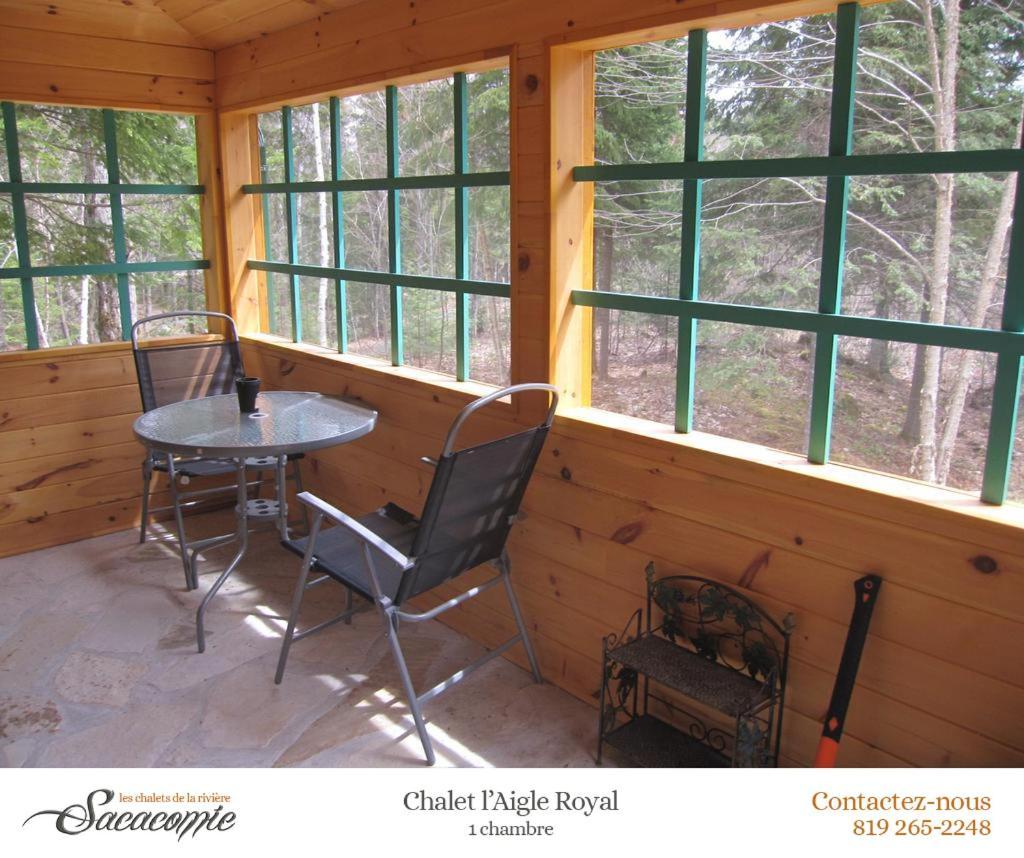 Chalets De La Riviere Sacacomie Villa Saint-Alexis-des-Monts Buitenkant foto