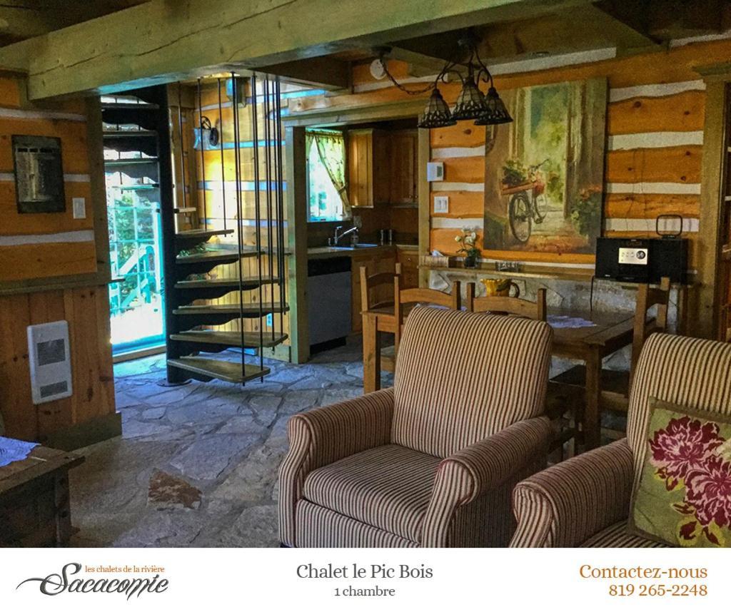 Chalets De La Riviere Sacacomie Villa Saint-Alexis-des-Monts Buitenkant foto