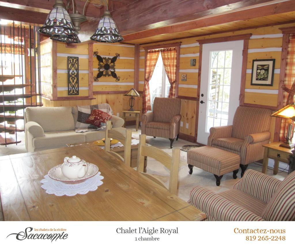 Chalets De La Riviere Sacacomie Villa Saint-Alexis-des-Monts Buitenkant foto
